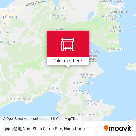 南山營地 Nam Shan Camp Site map