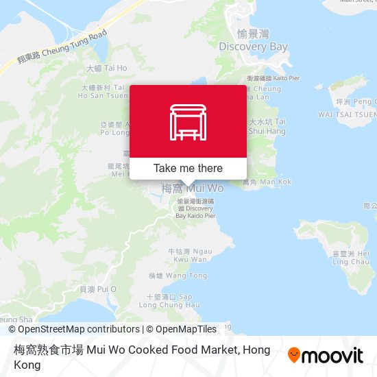 梅窩熟食市場 Mui Wo Cooked Food Market map