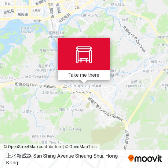 上水新成路 San Shing Avenue Sheung Shui map