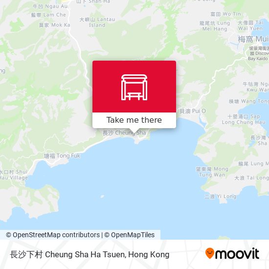 長沙下村 Cheung Sha Ha Tsuen map