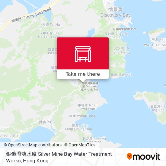 銀鑛灣濾水廠 Silver Mine Bay Water Treatment Works map