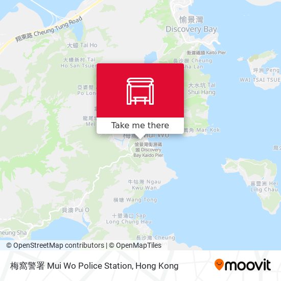 梅窩警署 Mui Wo Police Station map