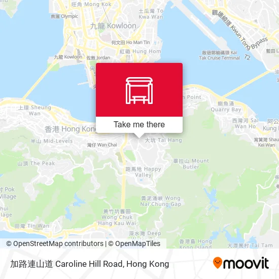 加路連山道 Caroline Hill Road地圖