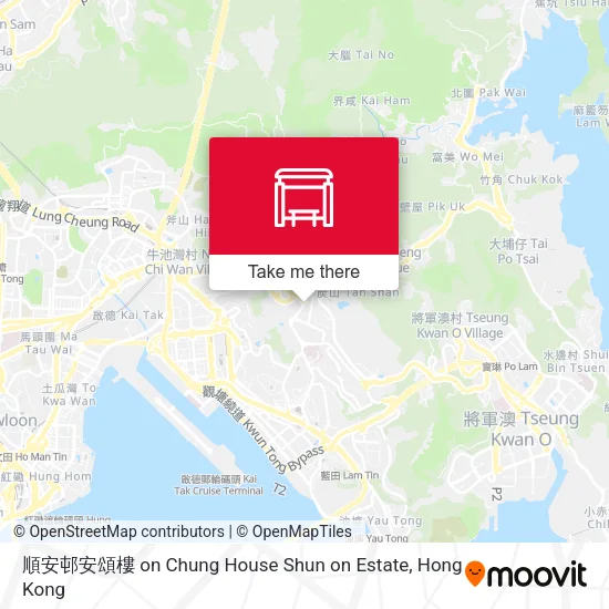 順安邨安頌樓 on Chung House Shun on Estate地圖