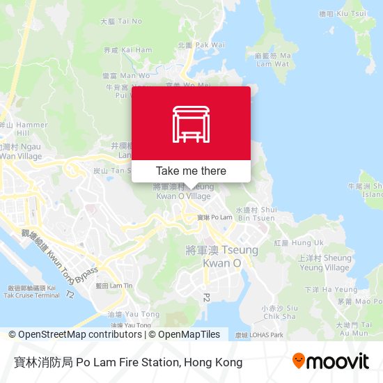 寶林消防局 Po Lam Fire Station map