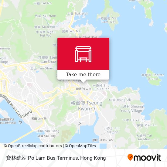 寶林總站 Po Lam Bus Terminus map