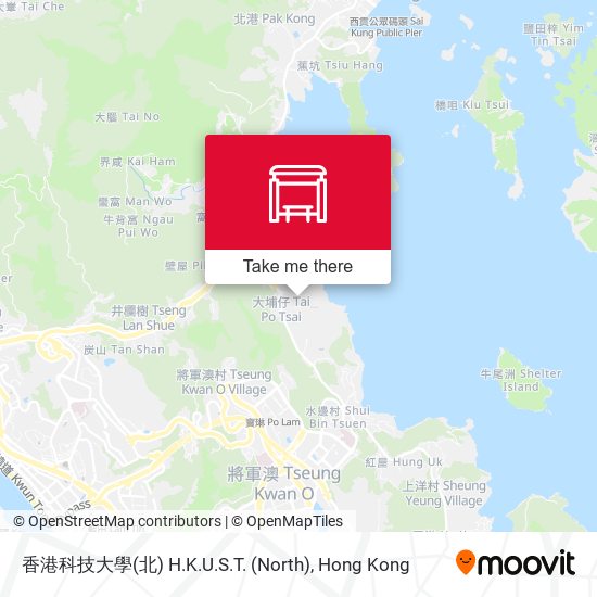 香港科技大學(北) H.K.U.S.T. (North) map