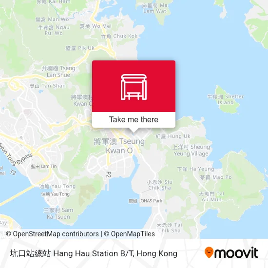 坑口站總站 Hang Hau Station B/T地圖