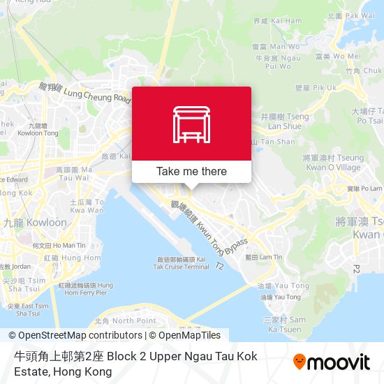 牛頭角上邨第2座 Block 2 Upper Ngau Tau Kok Estate map