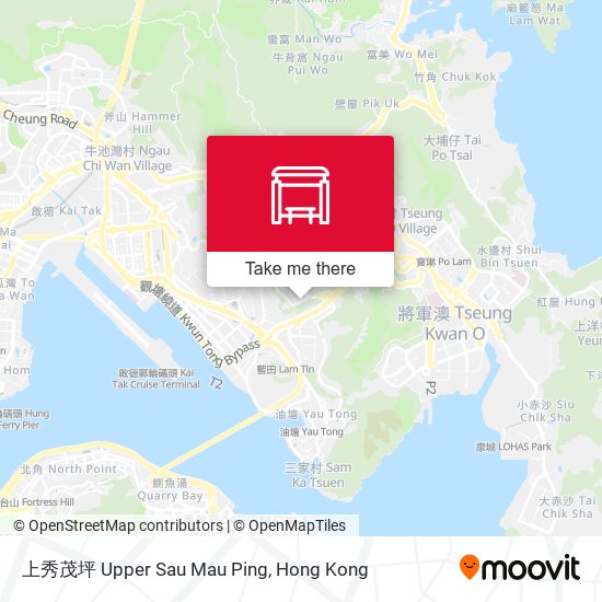 上秀茂坪 Upper Sau Mau Ping map