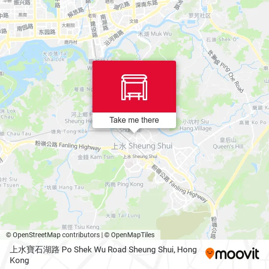 上水寶石湖路 Po Shek Wu Road Sheung Shui地圖