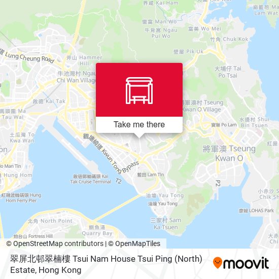 翠屏北邨翠楠樓 Tsui Nam House Tsui Ping (North) Estate map
