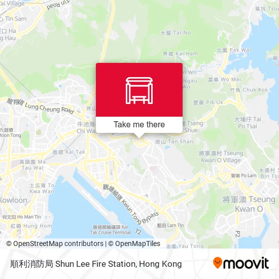 順利消防局 Shun Lee Fire Station map