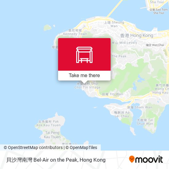 貝沙灣南灣 Bel-Air on the Peak map