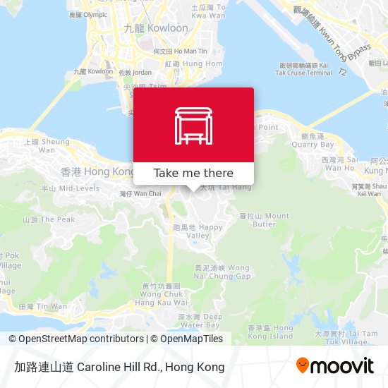 加路連山道 Caroline Hill Rd. map