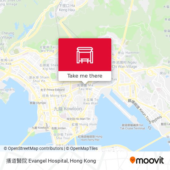 播道醫院 Evangel Hospital map