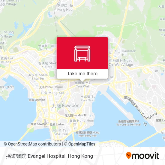 播道醫院 Evangel Hospital地圖