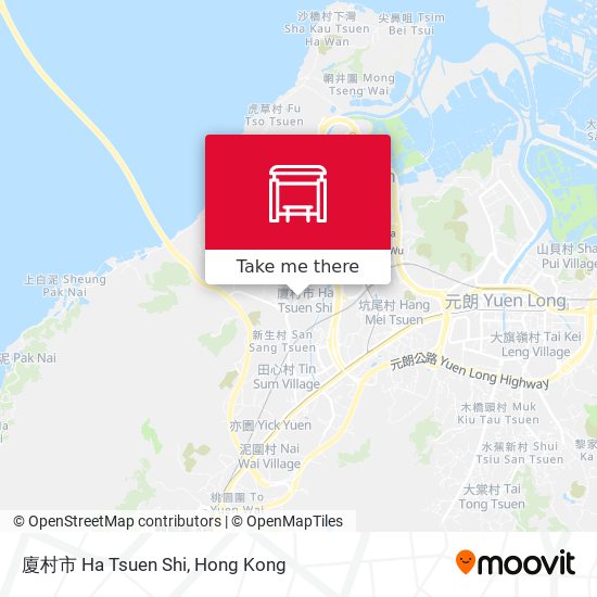 廈村市 Ha Tsuen Shi map