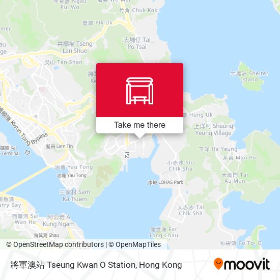 將軍澳站 Tseung Kwan O Station map