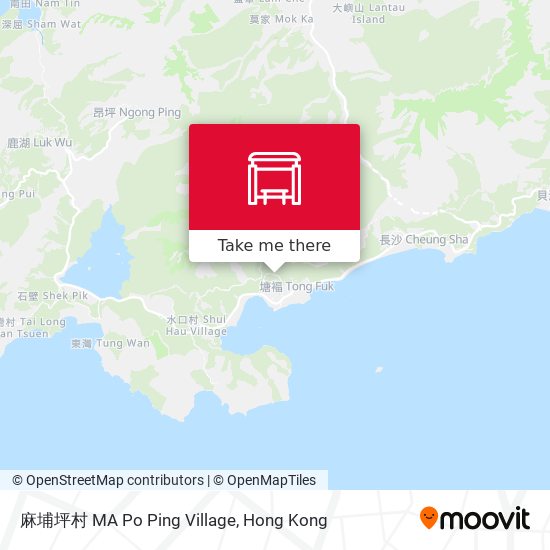 麻埔坪村 MA Po Ping Village map