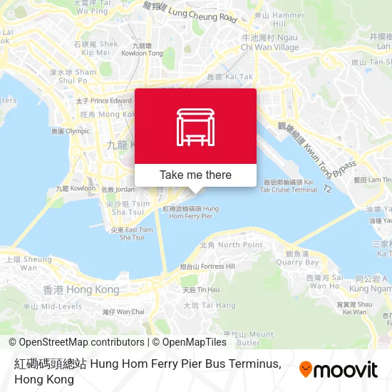 紅磡碼頭總站 Hung Hom Ferry Pier Bus Terminus地圖