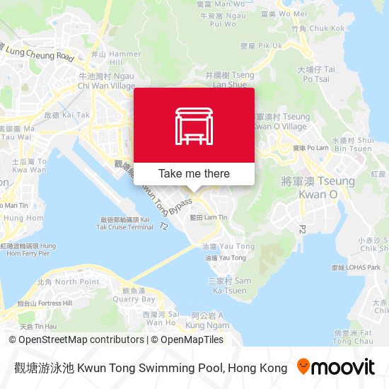 觀塘游泳池 Kwun Tong Swimming Pool map