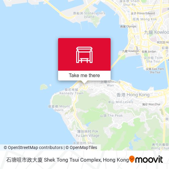 石塘咀市政大廈 Shek Tong Tsui Complex map