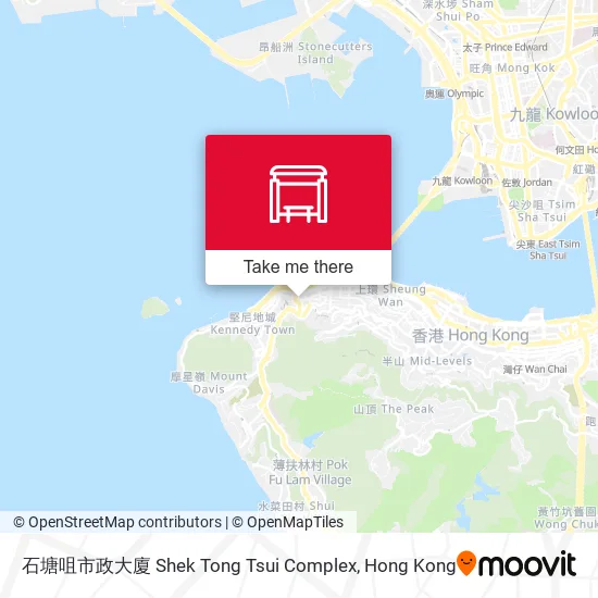 石塘咀市政大廈 Shek Tong Tsui Complex地圖