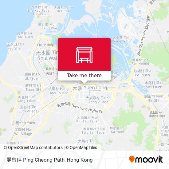 屏昌徑 Ping Cheong Path map