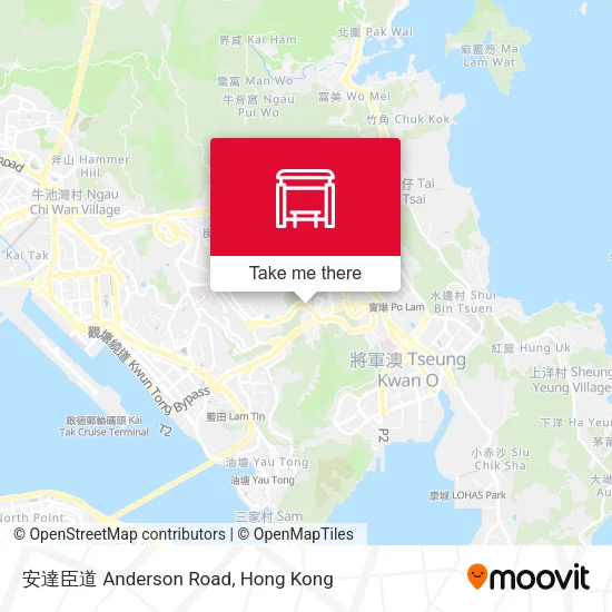 安達臣道 Anderson Road地圖