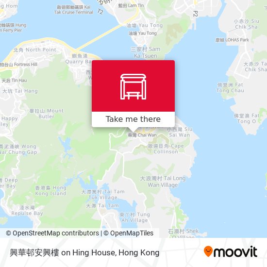 興華邨安興樓 on Hing House地圖