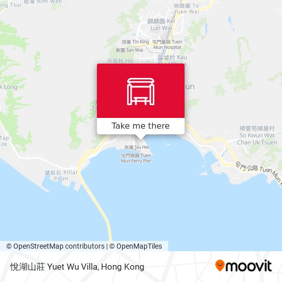 悅湖山莊 Yuet Wu Villa map