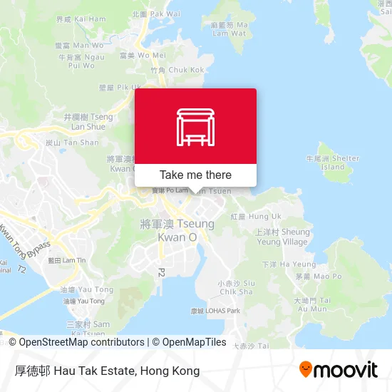 厚德邨 Hau Tak Estate map