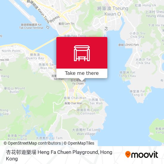 杏花邨遊樂場 Heng Fa Chuen Playground map