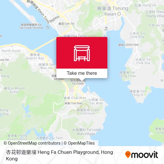 杏花邨遊樂場 Heng Fa Chuen Playground地圖
