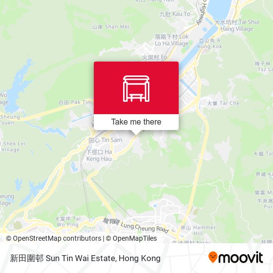 新田圍邨 Sun Tin Wai Estate map