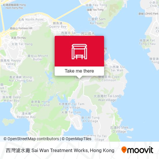 西灣濾水廠 Sai Wan Treatment Works map