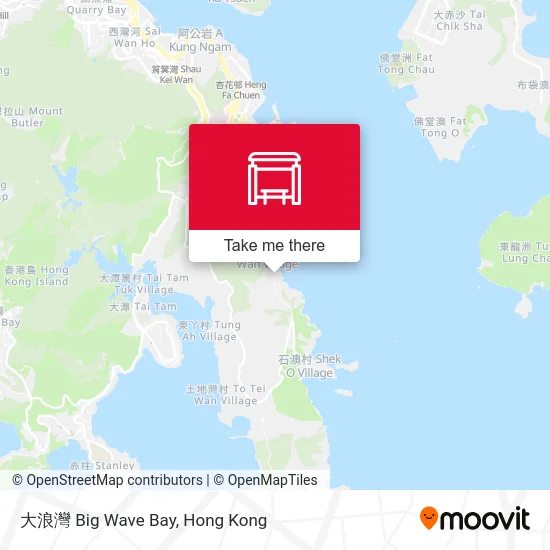 大浪灣 Big Wave Bay map