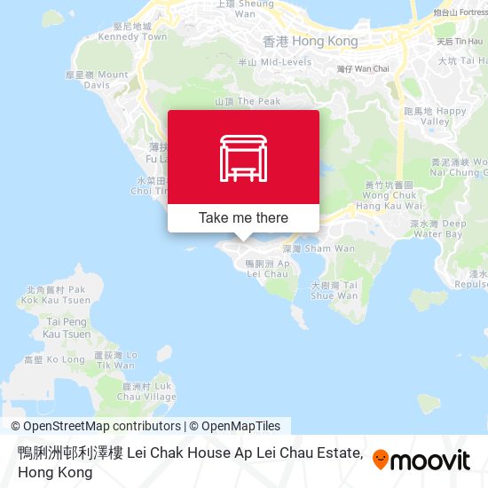 鴨脷洲邨利澤樓 Lei Chak House Ap Lei Chau Estate map