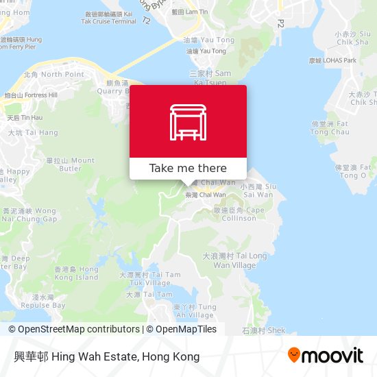 興華邨 Hing Wah Estate map