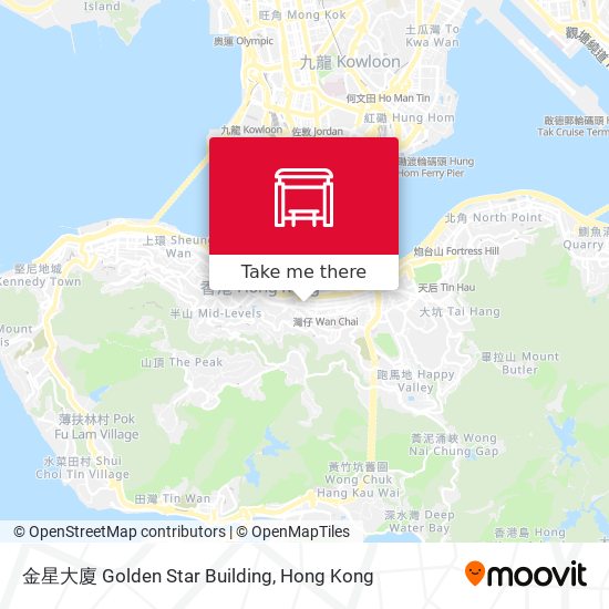 金星大廈 Golden Star Building map