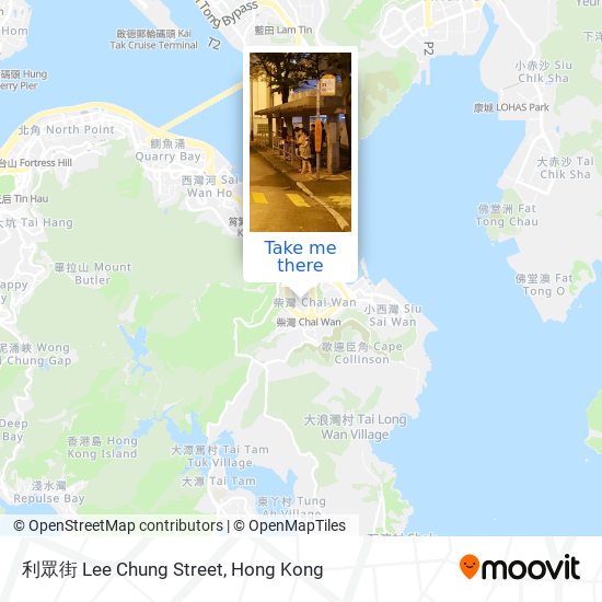 利眾街 Lee Chung Street map