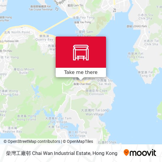 柴灣工廠邨 Chai Wan Industrial Estate map