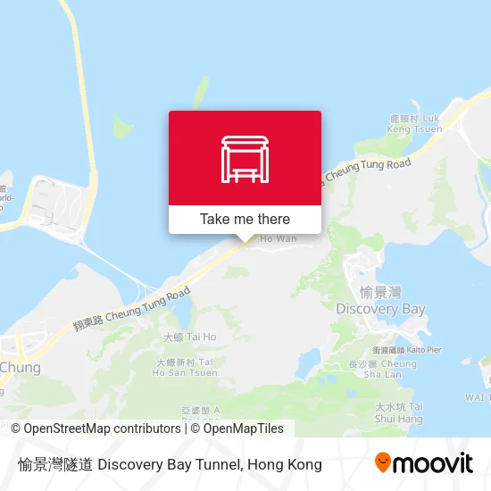 愉景灣隧道 Discovery Bay Tunnel地圖