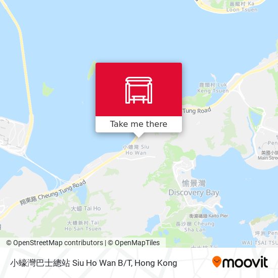 小蠔灣巴士總站 Siu Ho Wan B/T map