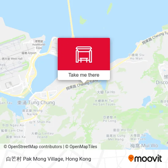 白芒村 Pak Mong Village map