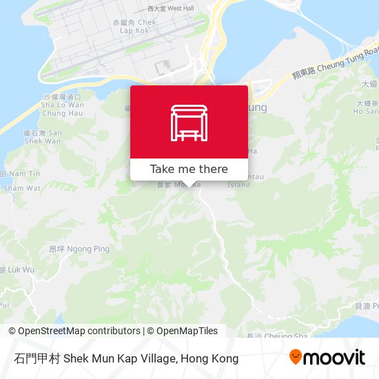 石門甲村 Shek Mun Kap Village map