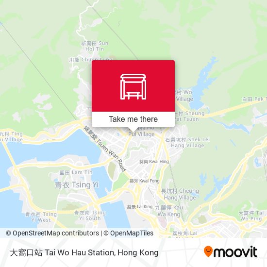 大窩口站 Tai Wo Hau Station map