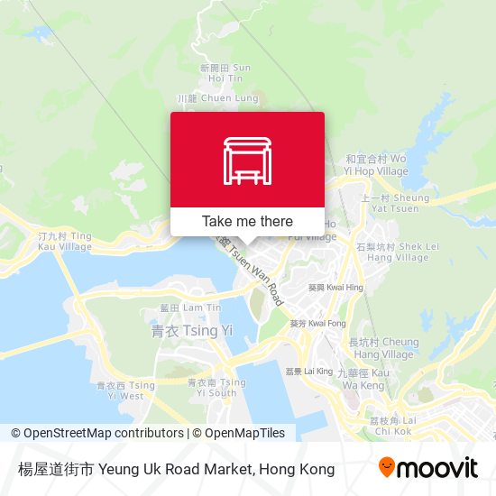 楊屋道街市 Yeung Uk Road Market map