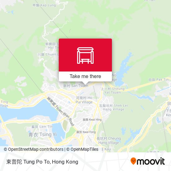 東普陀 Tung Po To map